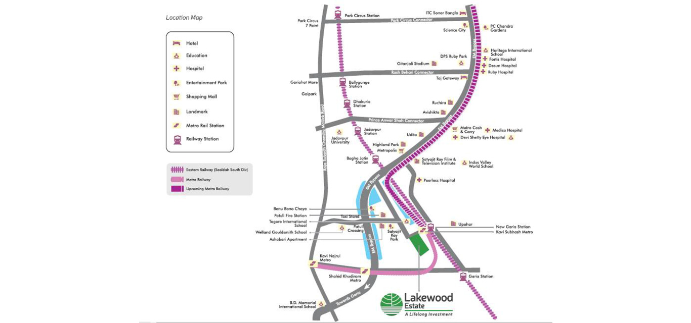 Unimark Lakewood Estate Location Map Image