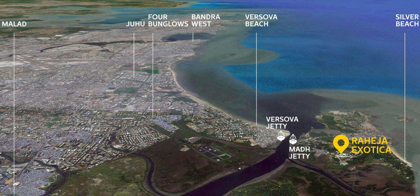 Raheja Exotica Verona Location Map Image