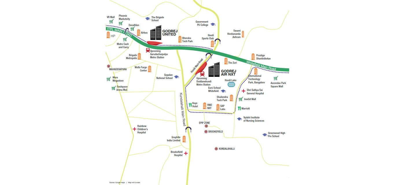 Godrej Air NXT Location Map Image