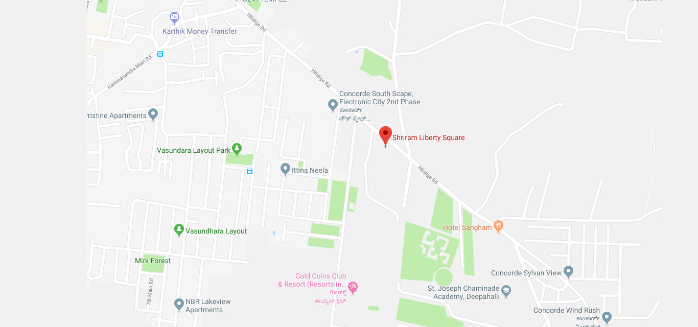 Shriram Liberty Square Location Map Image