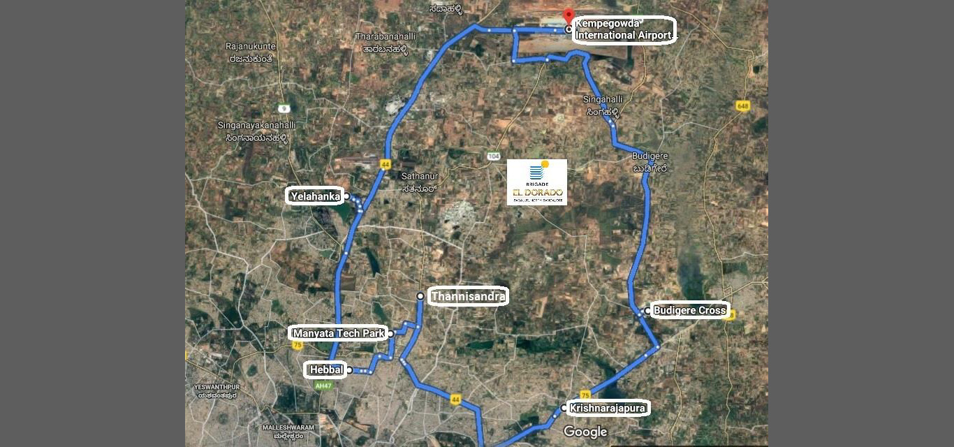 Brigade Eldorado Location Map Image