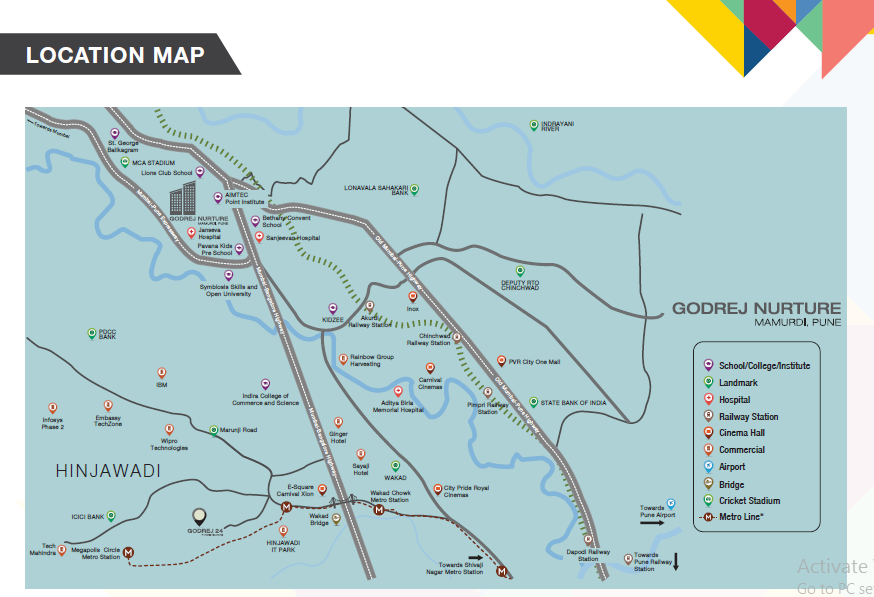 Godrej Nurture Pune Location Map Image