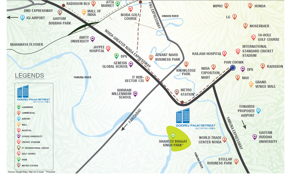 Godrej Palm Retreat Location Map Image