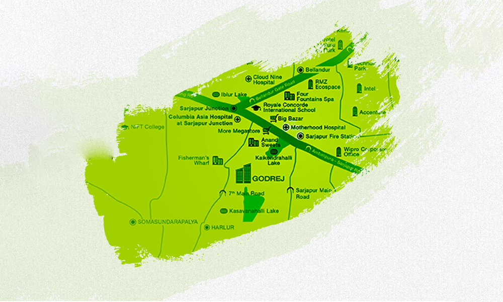 Godrej 24 Bangalore Location Map Image
