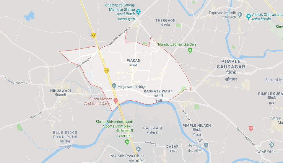 YashOne Wakad Location Map Image