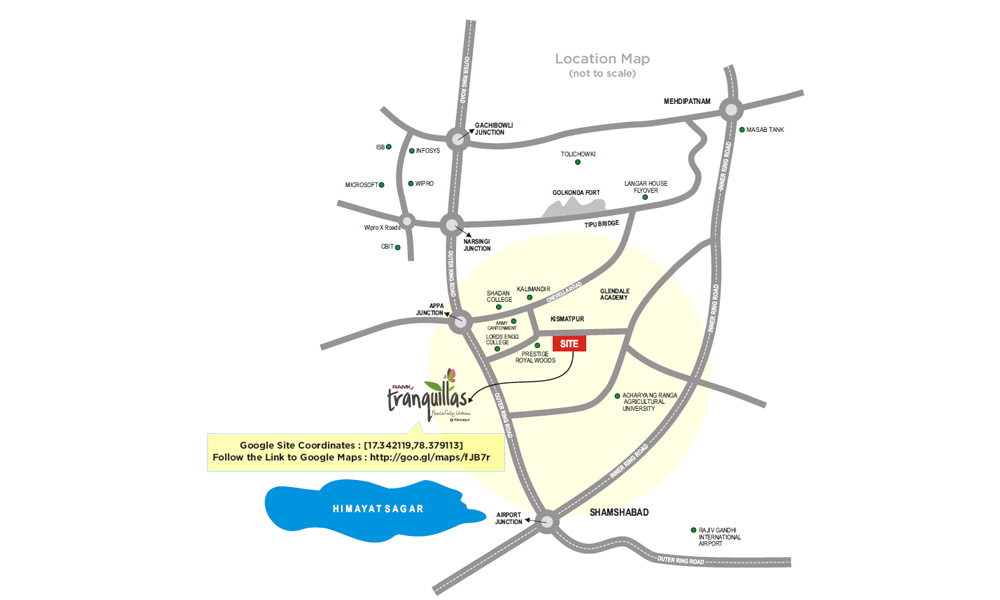 Ramky Tranquillas Location Map Image