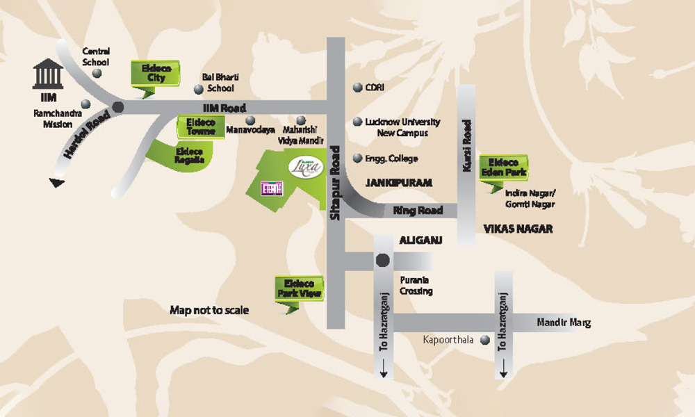 Eldeco Luxa Location Map Image
