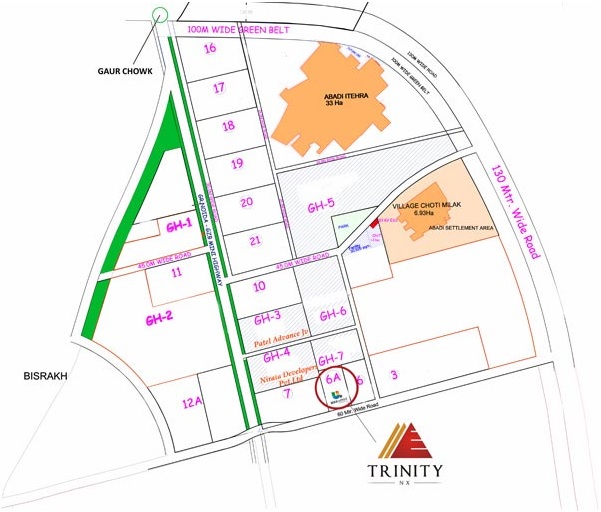 Urbainia Trinity Nx Location Map Image