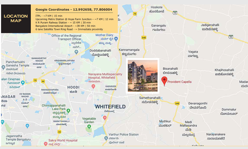 Provident Capella Location Map Image