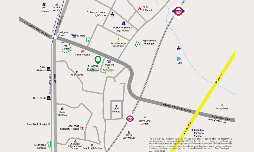 Runwal Pinnacle Location Map Image