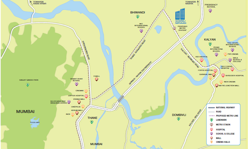 Godrej Nirvaan Location Map Image