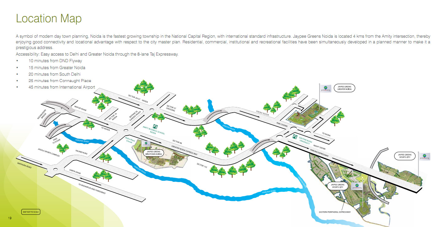 Jaypee Greens Kassia Location Map Image