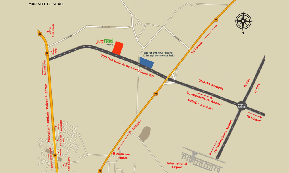 Sushma Pristine Location Map Image