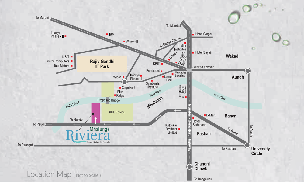 Mhalunge Riviera Location Map Image