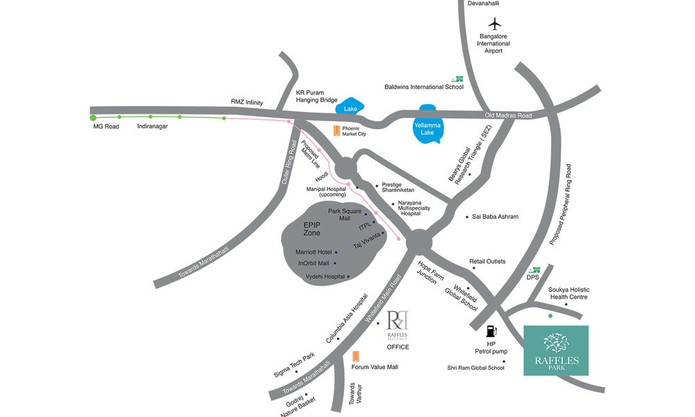 Raffles Park Villas Location Map Image
