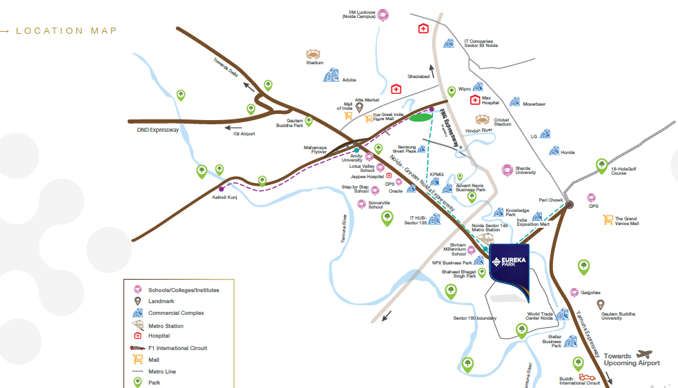 Eureka Park Location Map Image