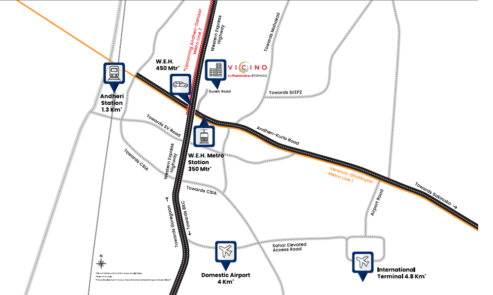 Mahindra Vicino Location Map Image