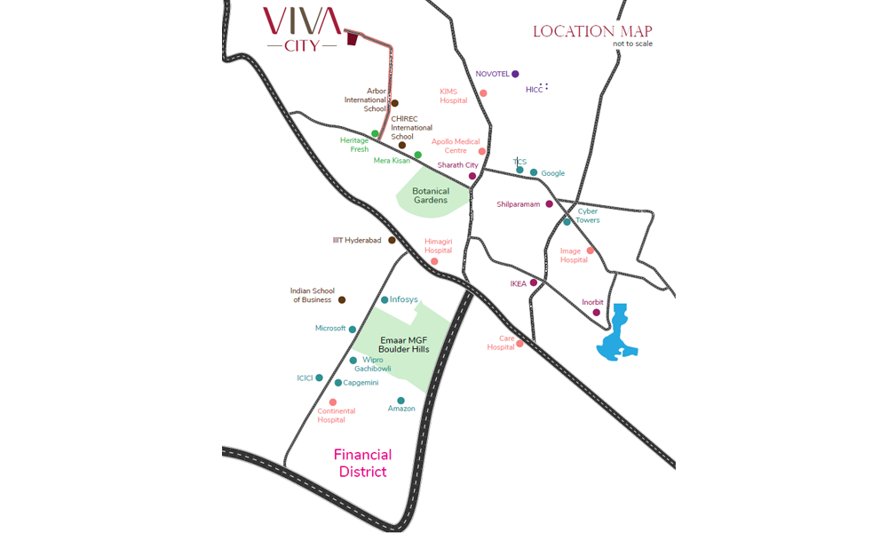 Indis Viva City Location Map Image