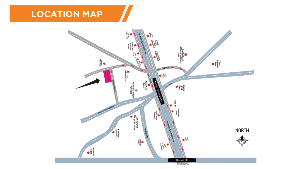 Kumar Piccadilly Location Map Image