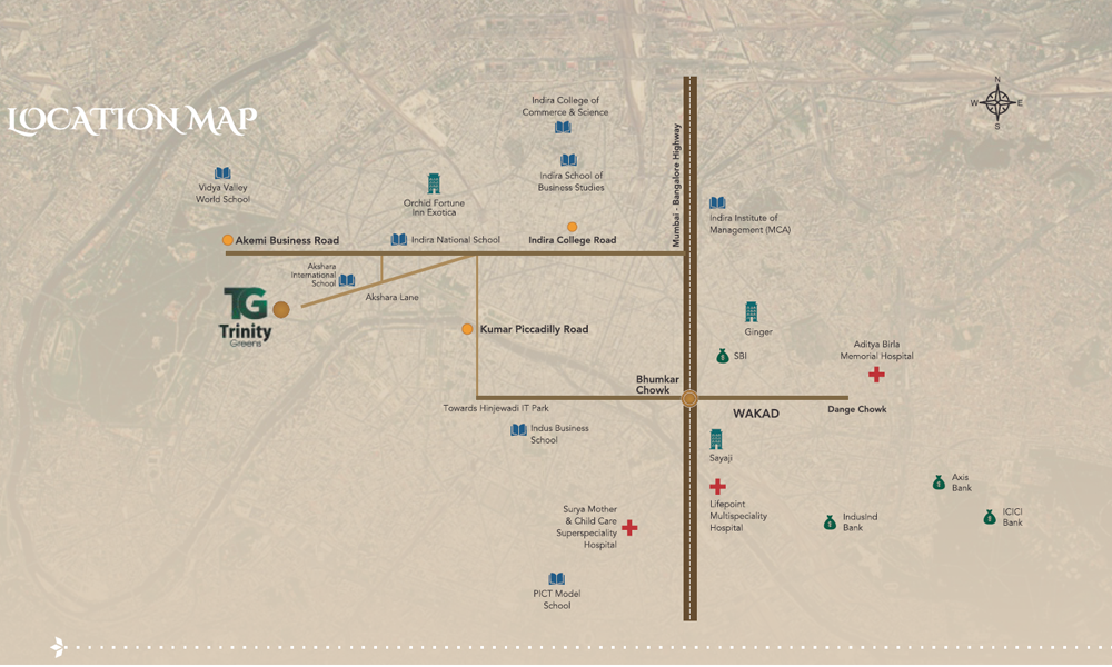 Trinity Greens Location Map Image