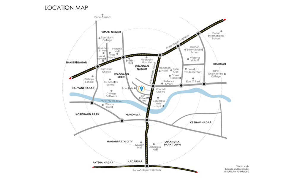 Prasun Sarvam Location Map Image