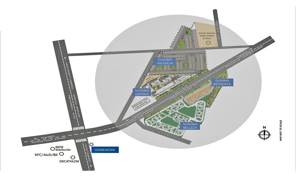 Sushma Valencia Location Map Image