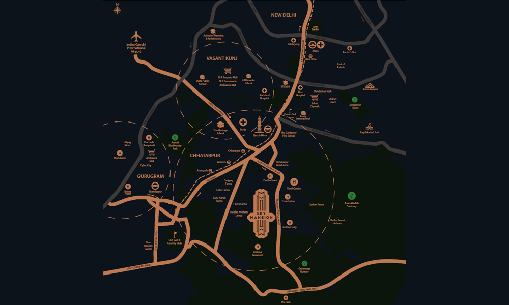 Risland Sky Mansion Location Map Image