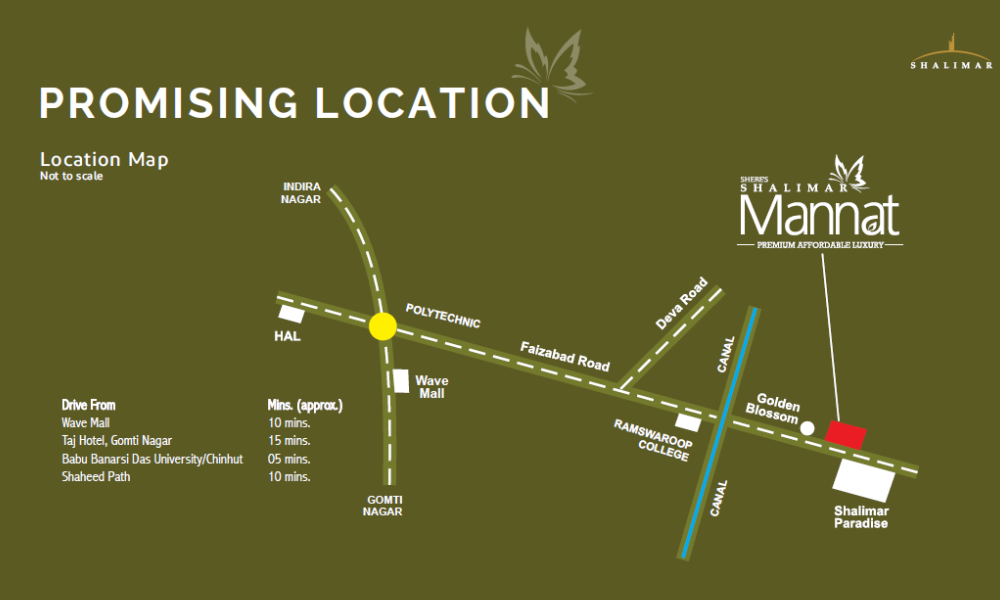 Shalimar Mannat Location Map Image