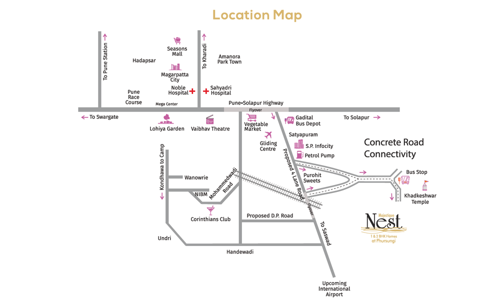 Majestique Nest Location Map Image
