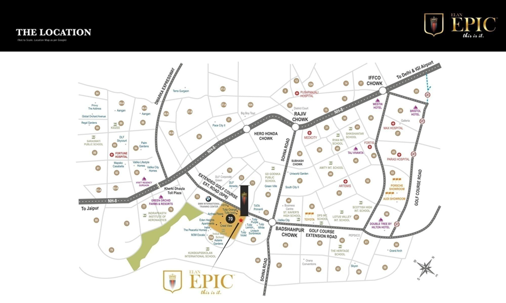 Elan Epic Location Map Image