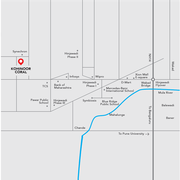 Kohinoor Coral Location Map Image