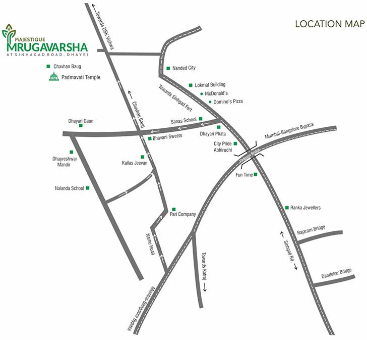 Majestique Mrugavarsha Location Map Image