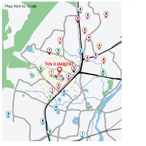 Raymond Realty Ten X Habitat Location Map Image