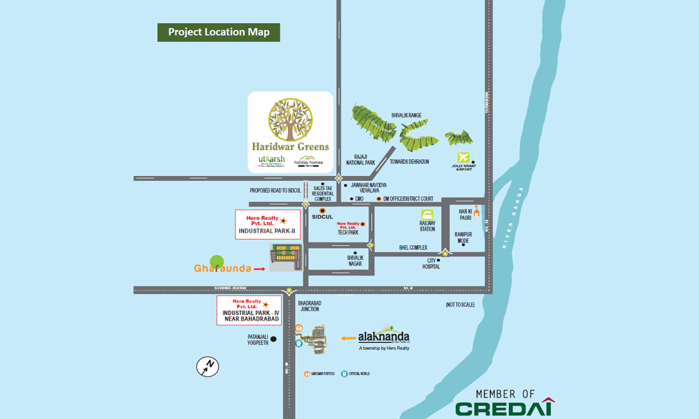 Haridwar Greens Location Map Image