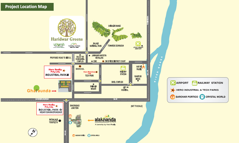 Alaknanda Plots Location Map Image
