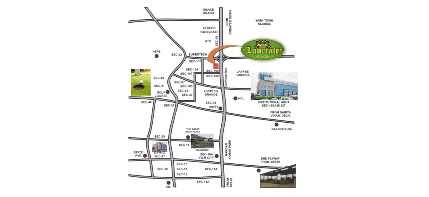 Parx Laureate Location Map Image