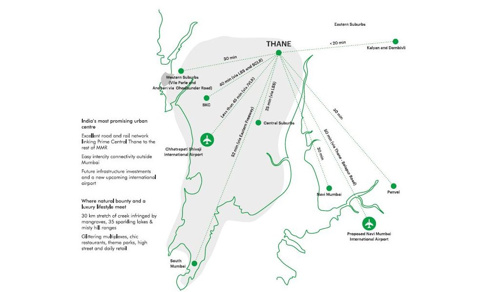 Lodha Casa Zest Location Map Image