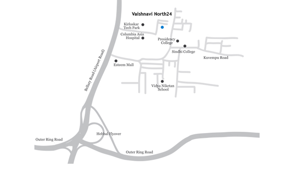 Vaishnavi North 24 Location Map Image