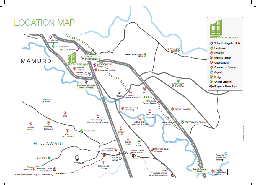 Godrej Forest Grove Location Map Image