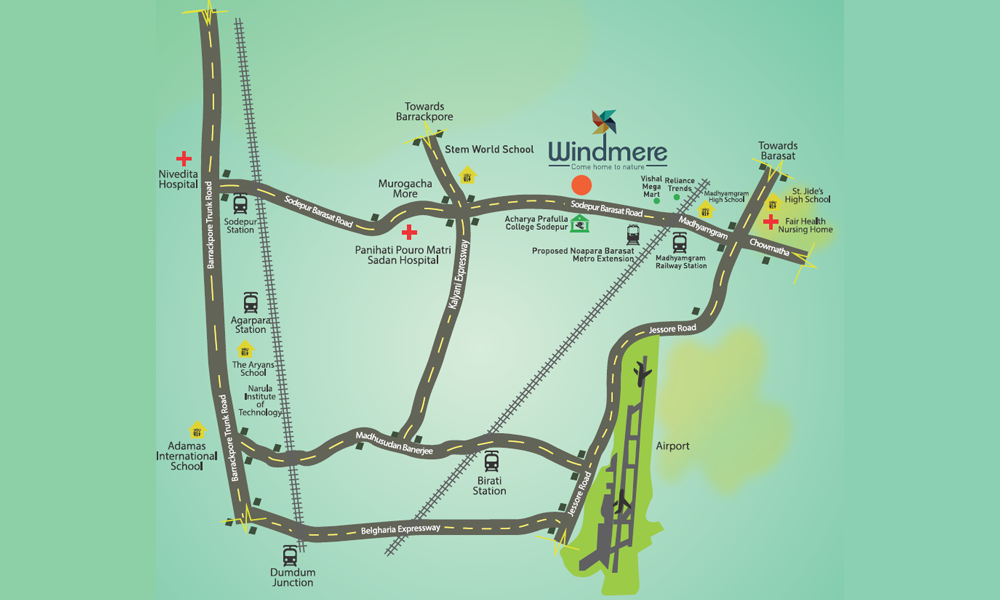 Signum Windmere Location Map Image