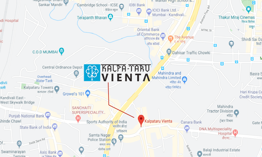 Kalpataru Vienta Location Map Image
