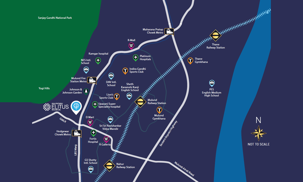 Kalpataru Elitus Location Map Image