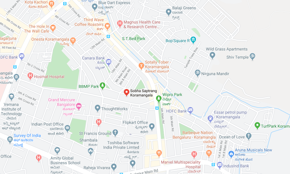 Sobha Infinia Location Map Image