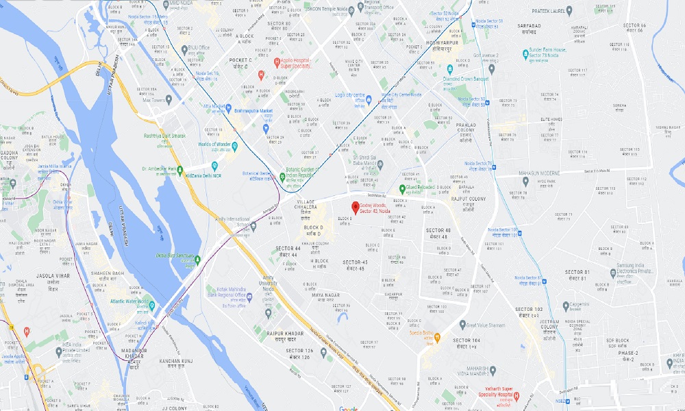 Godrej Woods Location Map Image