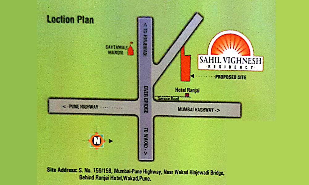 Sahil Vighnesh Residency Location Map Image