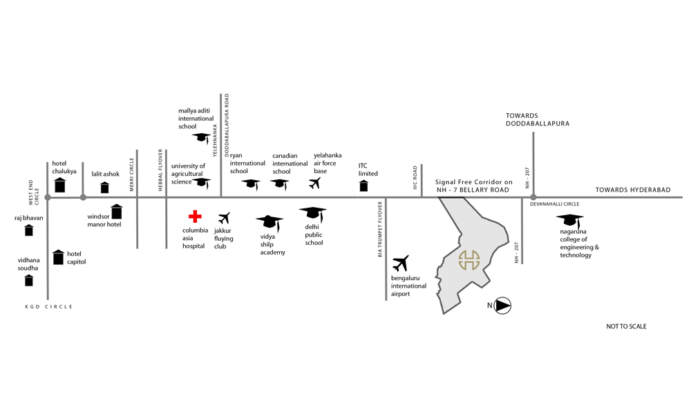 House of Hiranandani Devanahalli Location Map Image