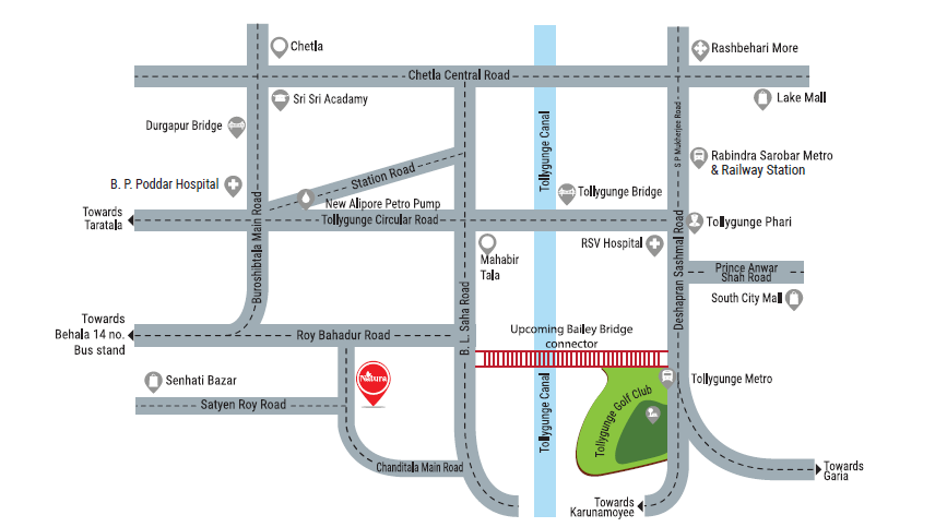 Srijan Natura Location Map Image