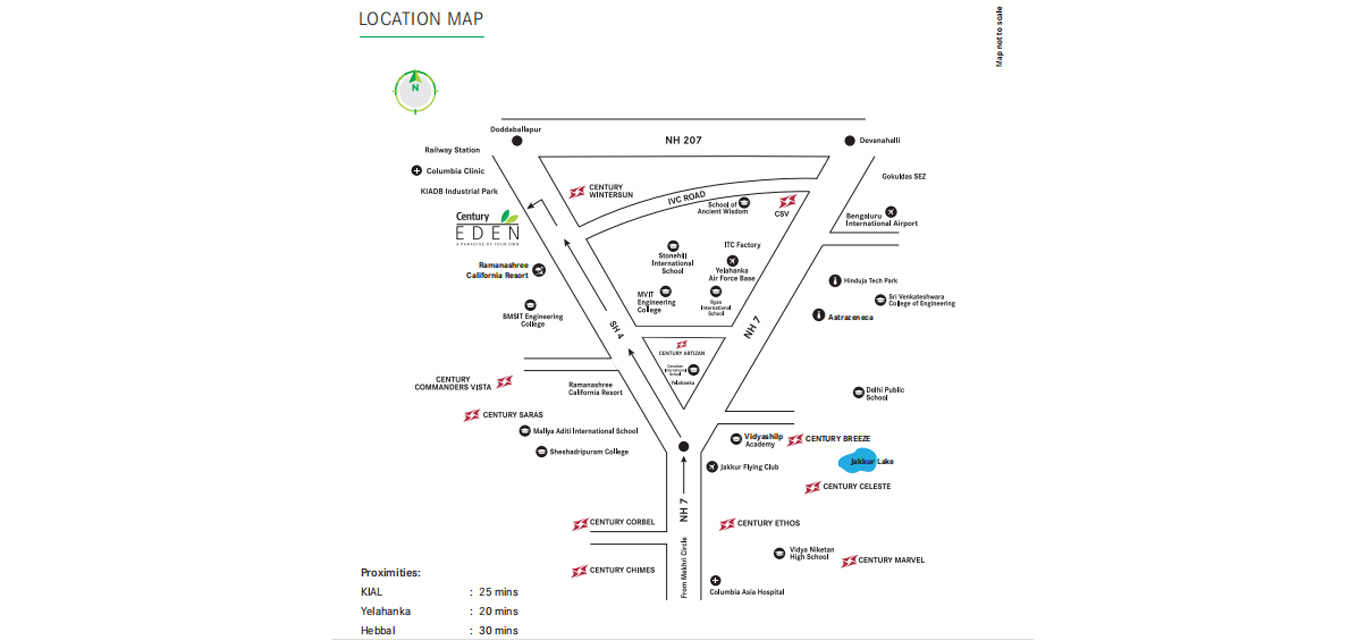 Century Eden Location Map Image
