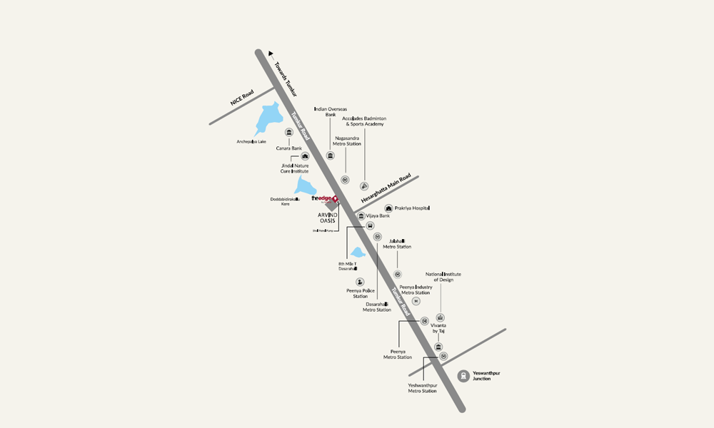 The Edge by Arvind Location Map Image