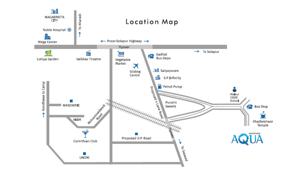 Majestique Aqua Location Map Image